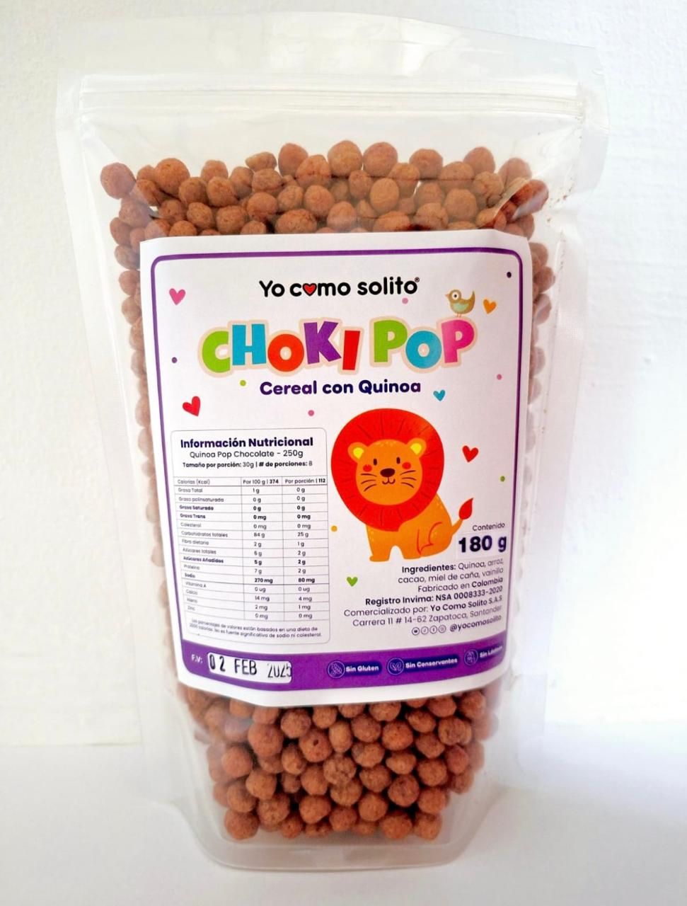 Choki Pop (cereal con quinoa) x 180g