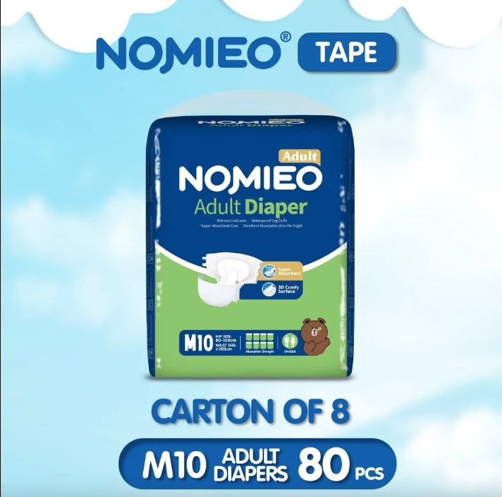 [CARTON] NOMIEO Adult Diaper - Tape M 10s