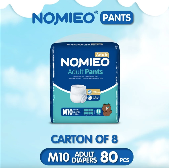 [CARTON] NOMIEO Adult Diaper - Pants M 10s