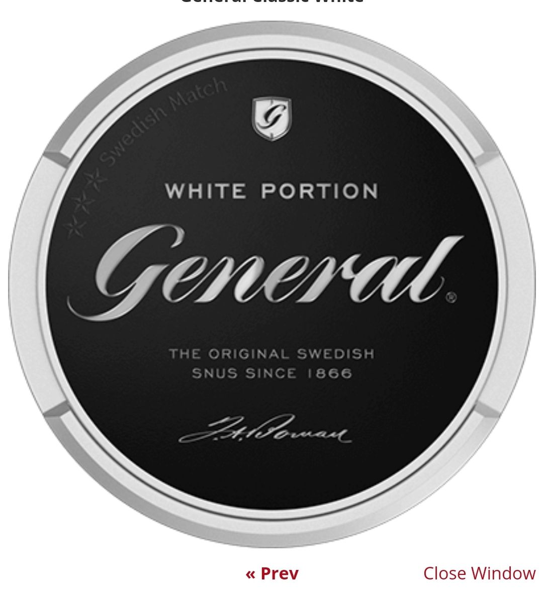 General Classic White - 8 mg/g