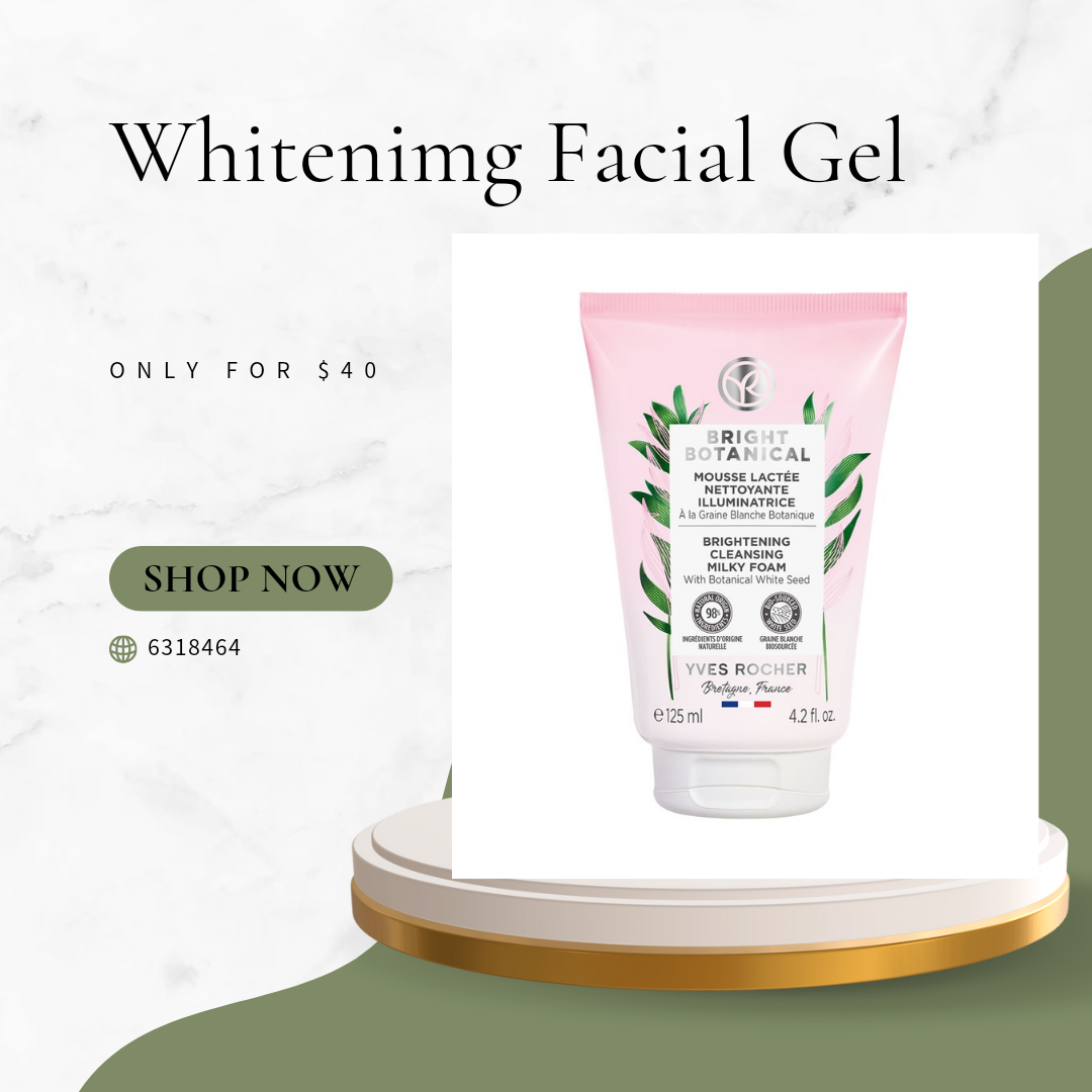 Whitening facial gel 