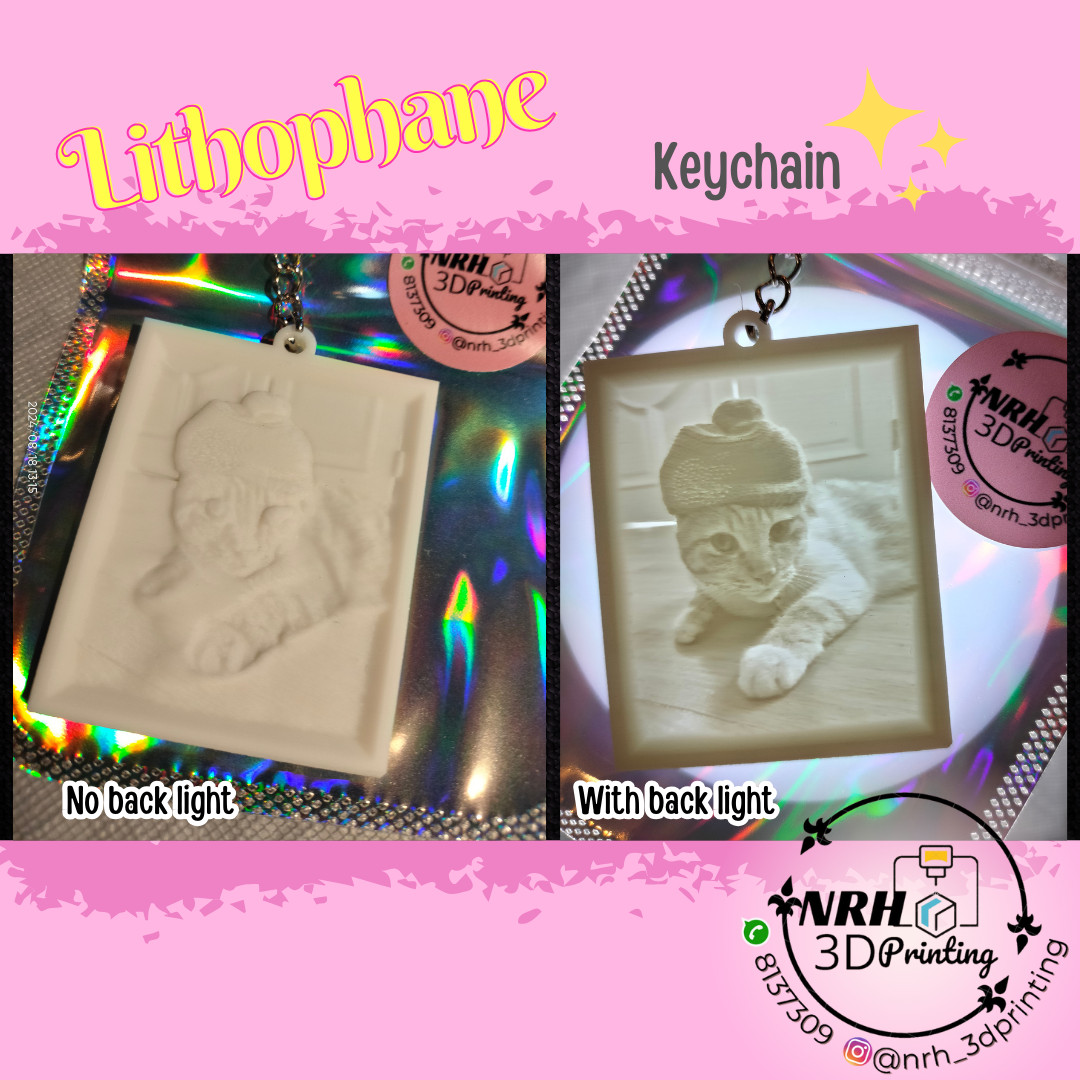 Lithophane Keychain