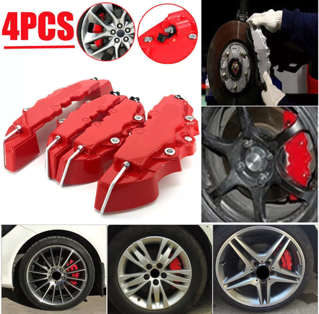 4pcs Red brake caliper covers plastic