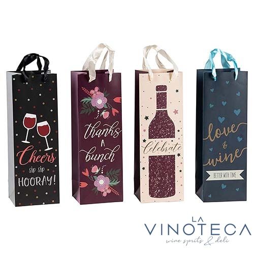 BOLSA DE REGALO P/BOTELLA (KRAFT)