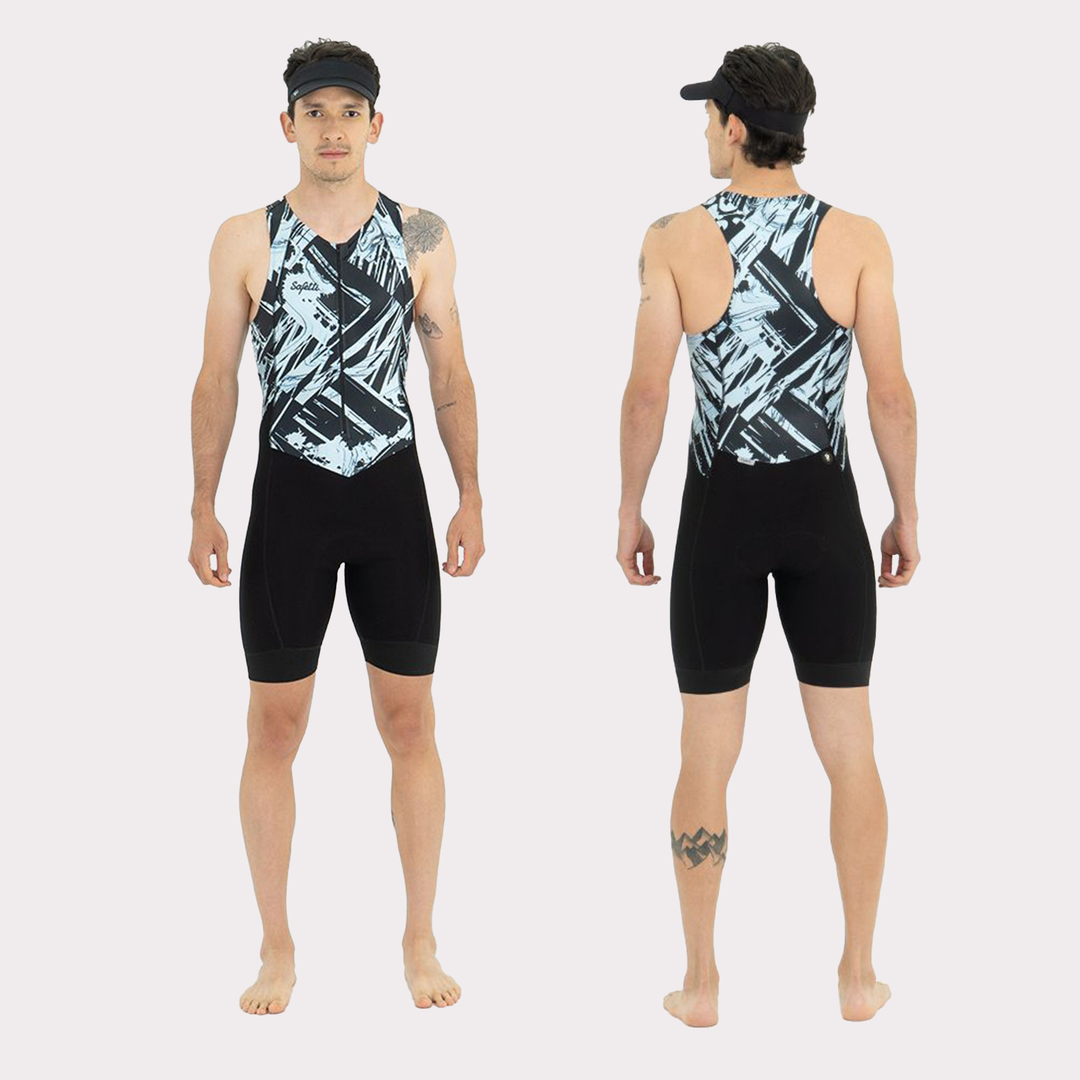 Enterizo Triatlón Corto Manga Sisa Triwave Para Hombre