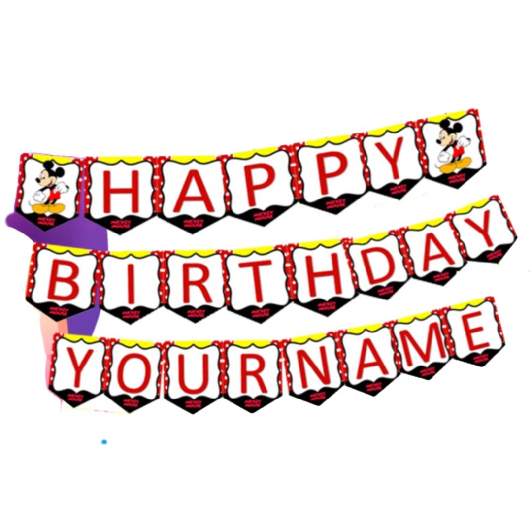 Cardstock Birthday Banner