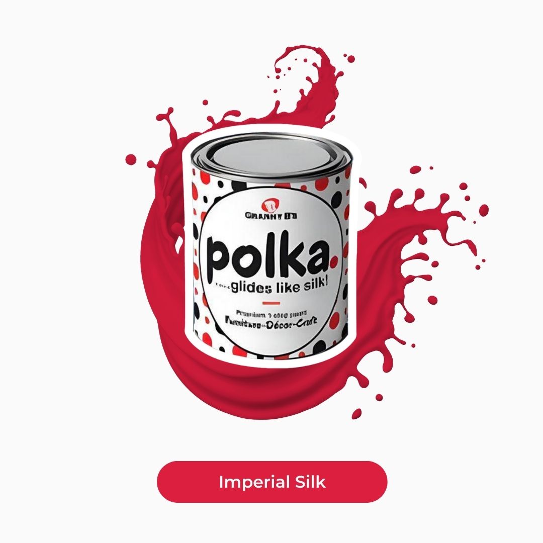 Polka.Paint - Imperial Silk (vibrant red)