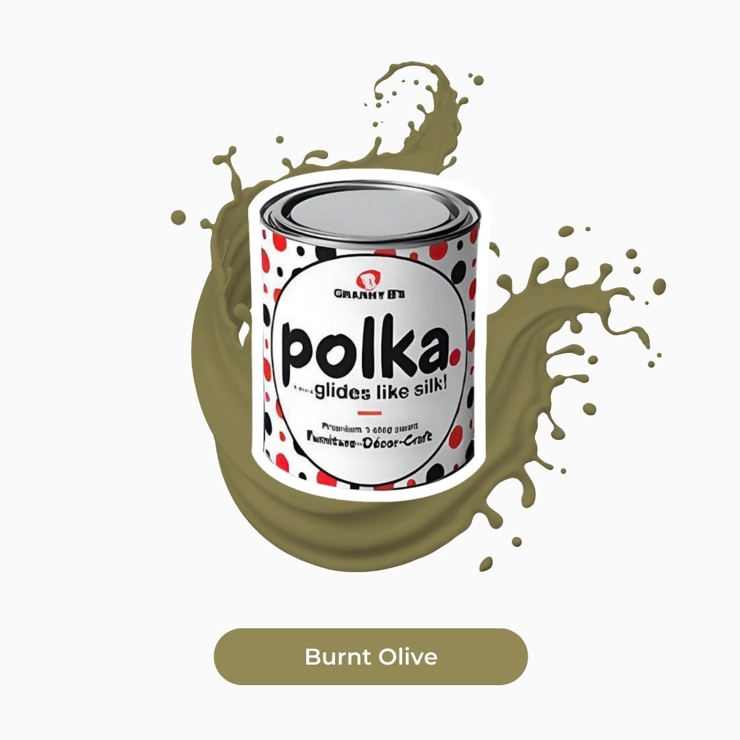 Polka.Paint - Burnt Olive (olive green)