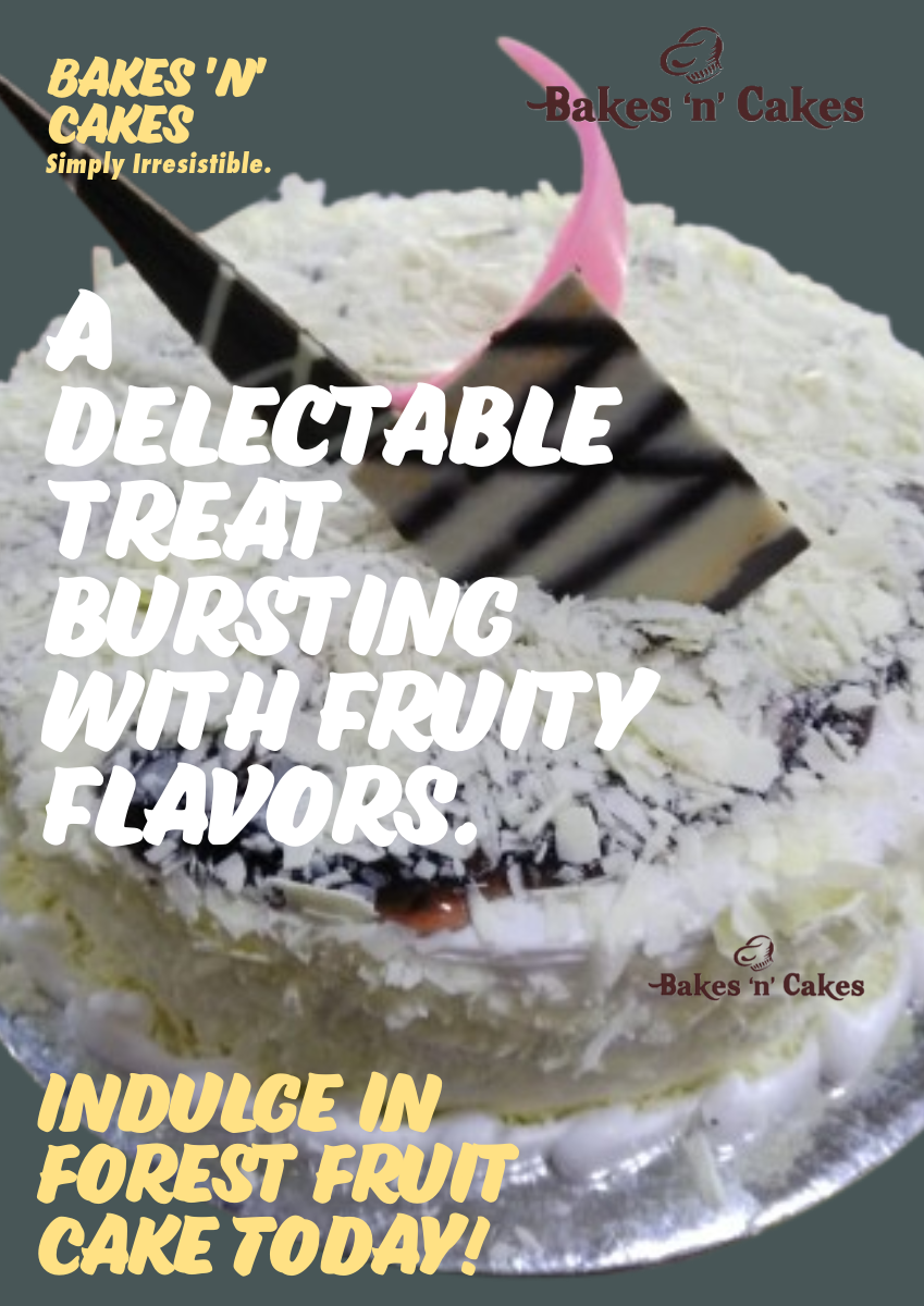 Forest Fruit Eggless Cake