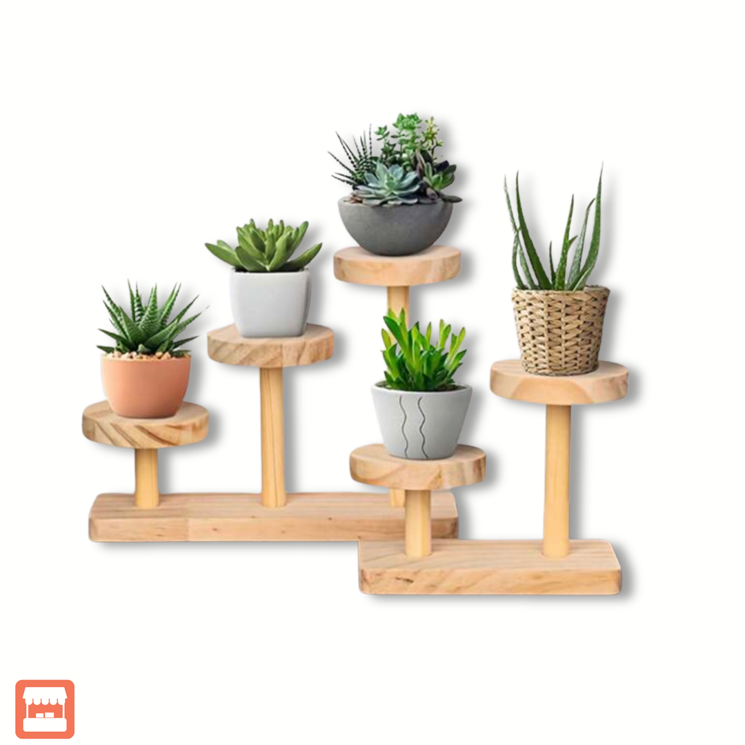 5 Stand Wooden Display Shelf