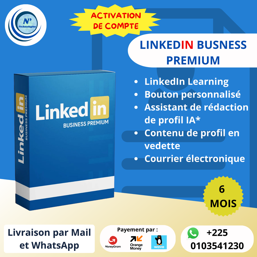 Linkedin Business Premuim 6 mois