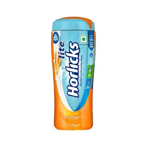 Horlicks Lite Regular Malt Health Drink Jar 450 g