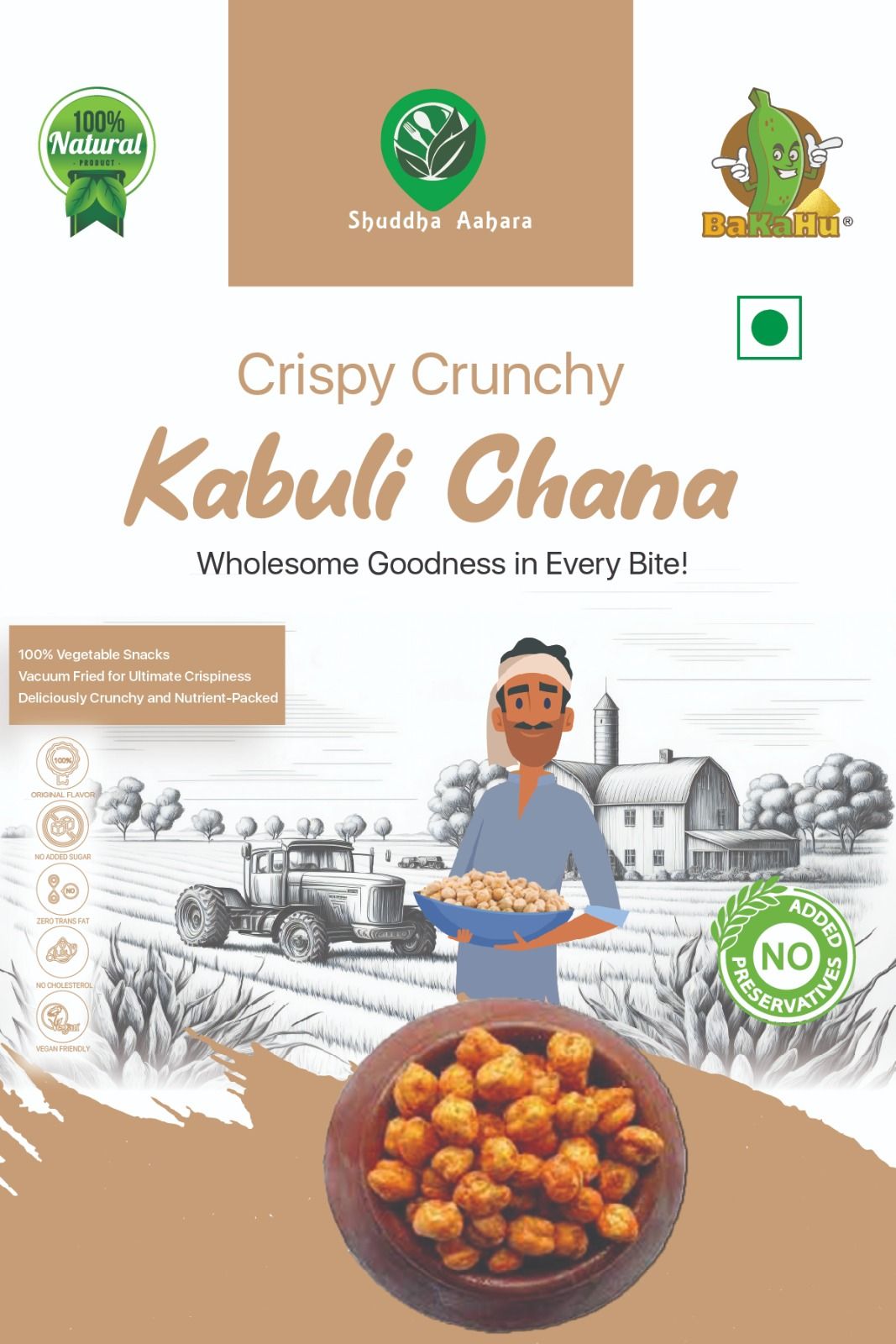 Vaccum Fried Kabhul Channa - 125gms