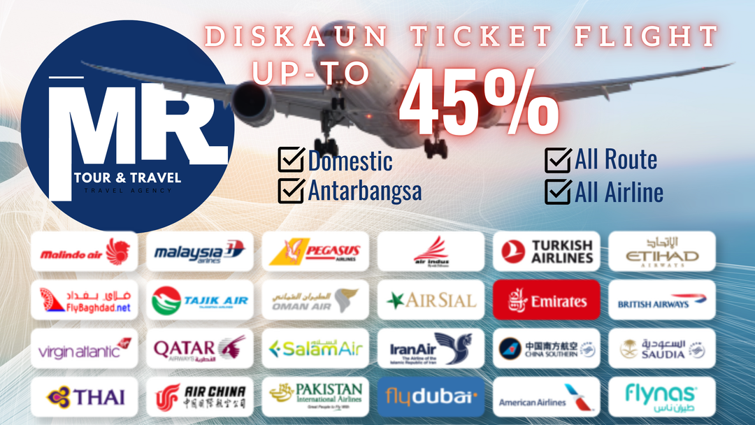 TICKET FLIGHT DISKAUN UP-TO 45%