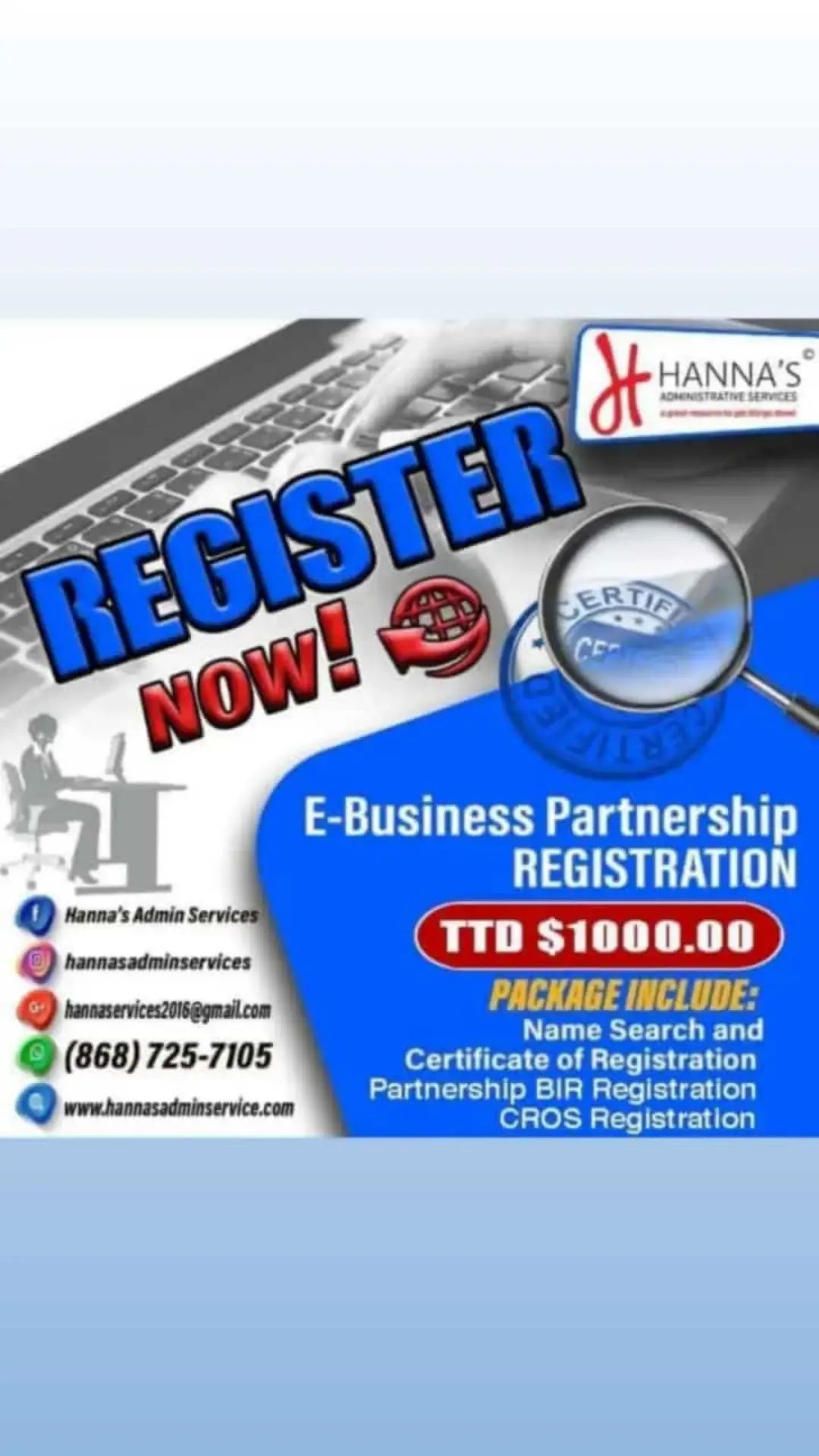 PARTNERSHIP BUSINESS REGISTRATION 