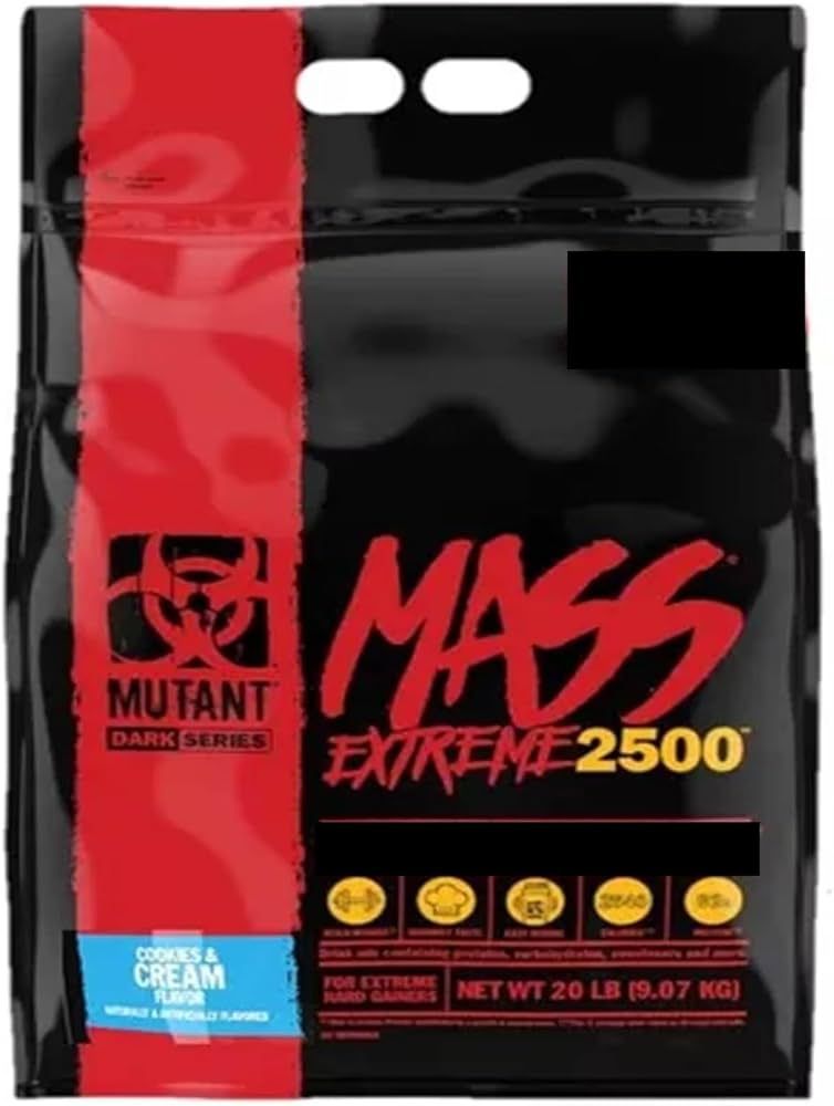 MUTANT MASS EXTREME 2500 20LBS COOKIES AND CREAM