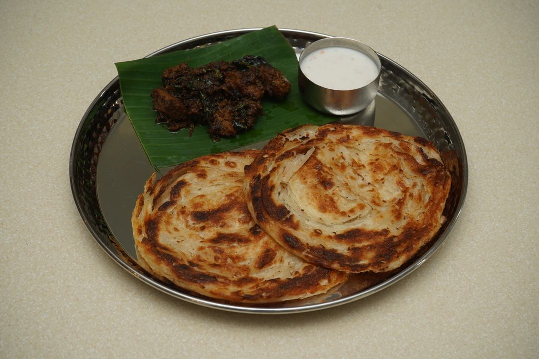 Malabar Parotta + Mutton Fry 