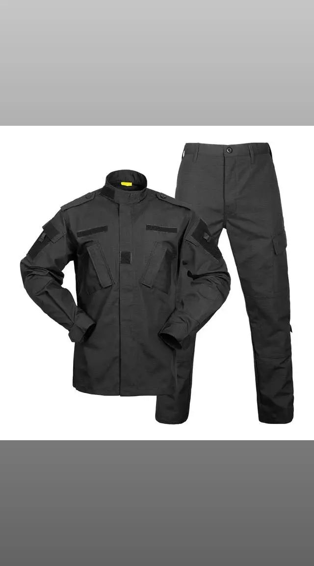 ACU TACTICAL FULL SUIT BLACK size L