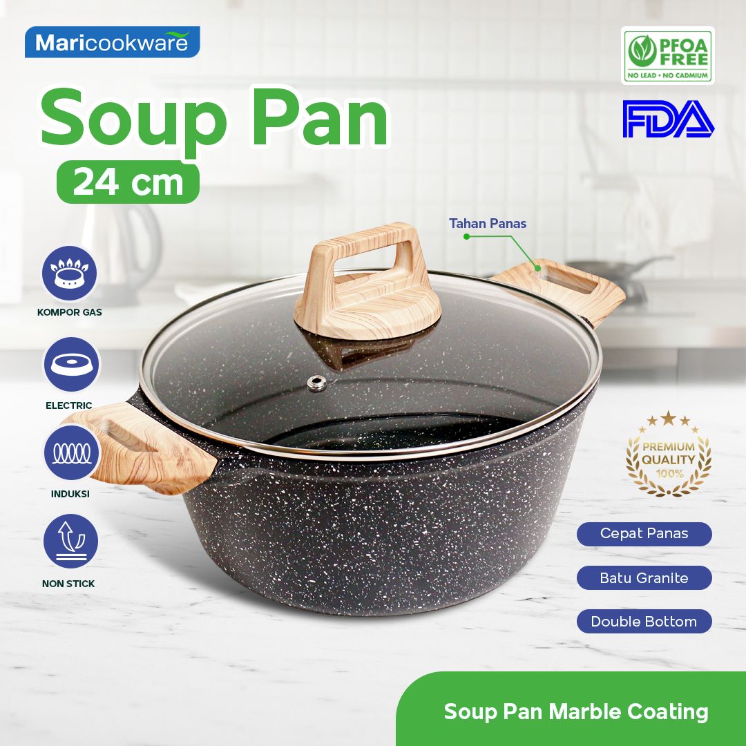 GRANITE SOUP PAN 24 CM