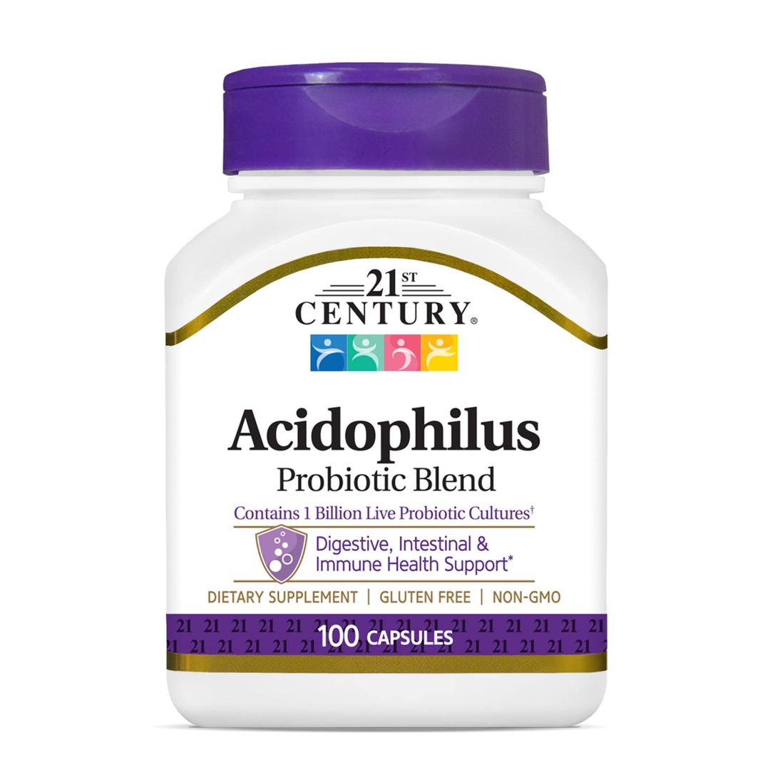 21st Century Acidophilus (Probiotic Blend) 100 Capsules