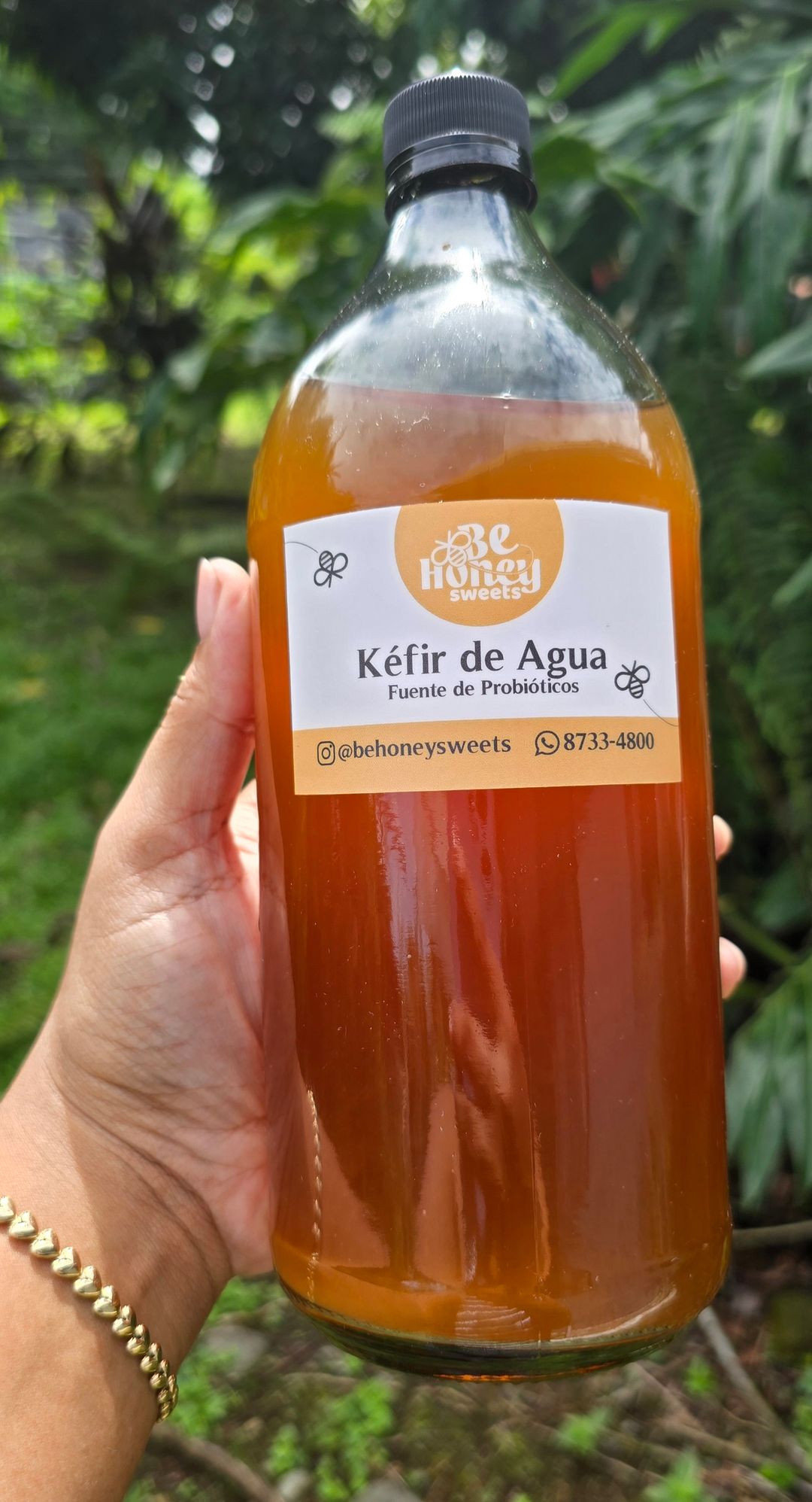 Keffir de Agua 1L botella de Vidrio REUTILIZADA