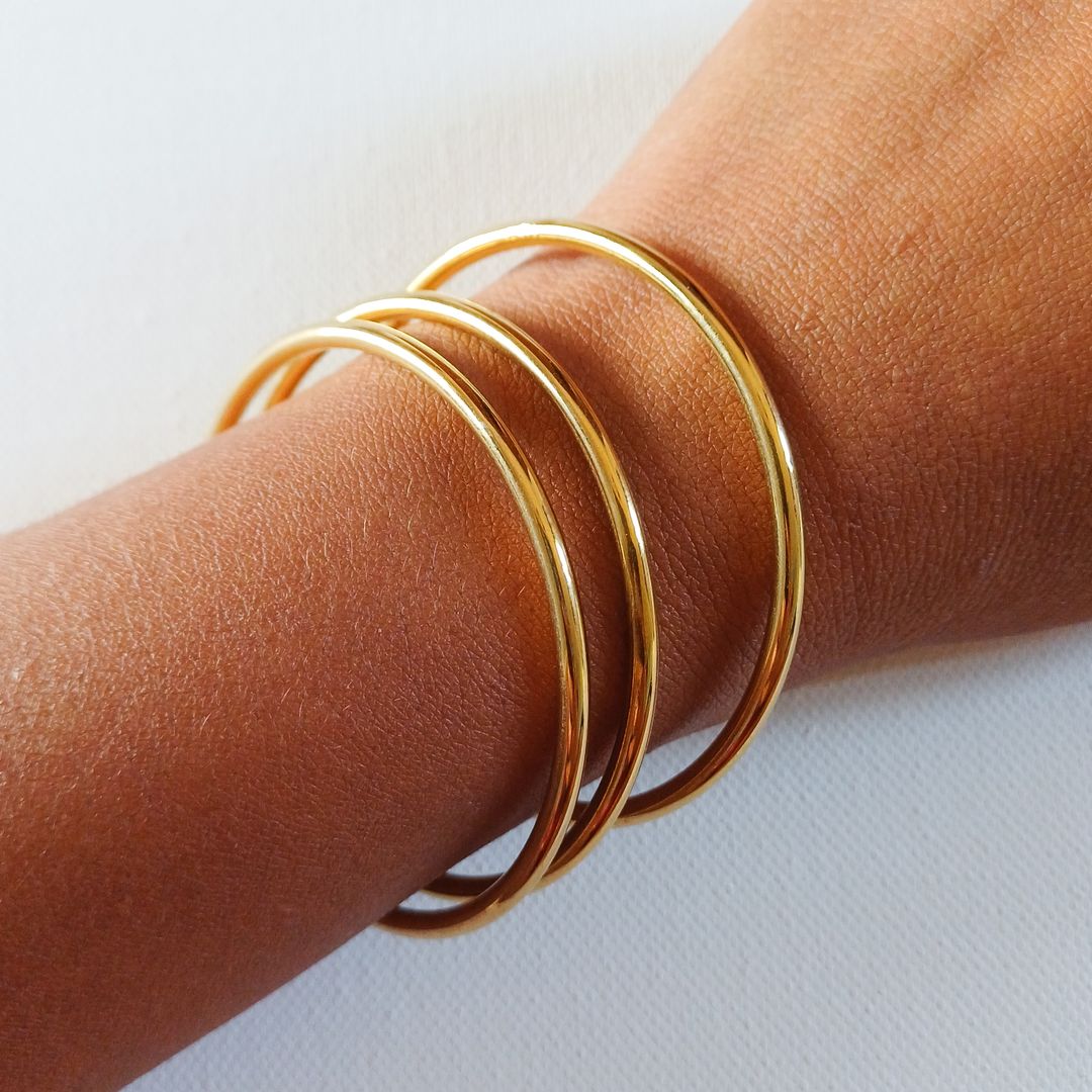 Gold Bangles (Set of 3 Bangles)