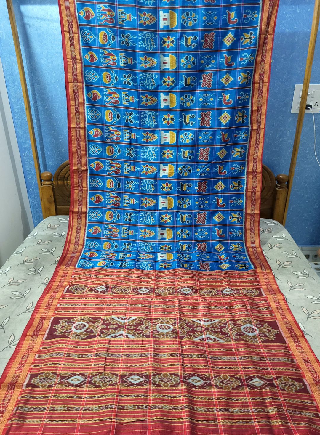 Sambalpuri Original Khandua Mulbery Pata Saree  Multy Color NABAKOTHI 