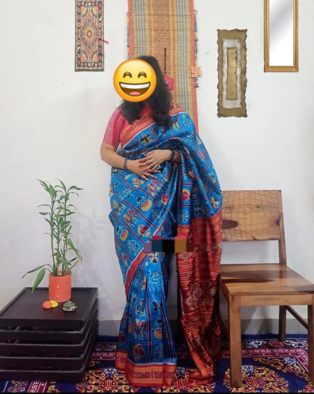 Sambalpuri Original Khandua Mulbery Pata Saree  Multy Color NABAKOTHI 