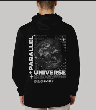 Hoodie moon Black and White