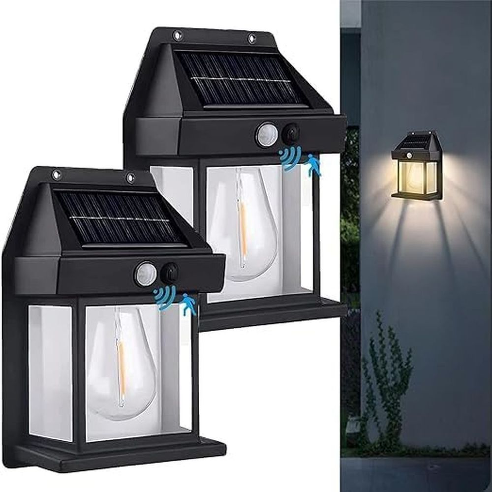 Solar Wall Light with PIR