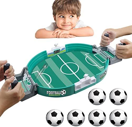 Mini-Foot de Table,Mini Jeu de société de Football de Bureau - Cadeau de Jeu de Baby-Foot de Flipper de Table de Sports d'intérieur de Dessus de Table pour des