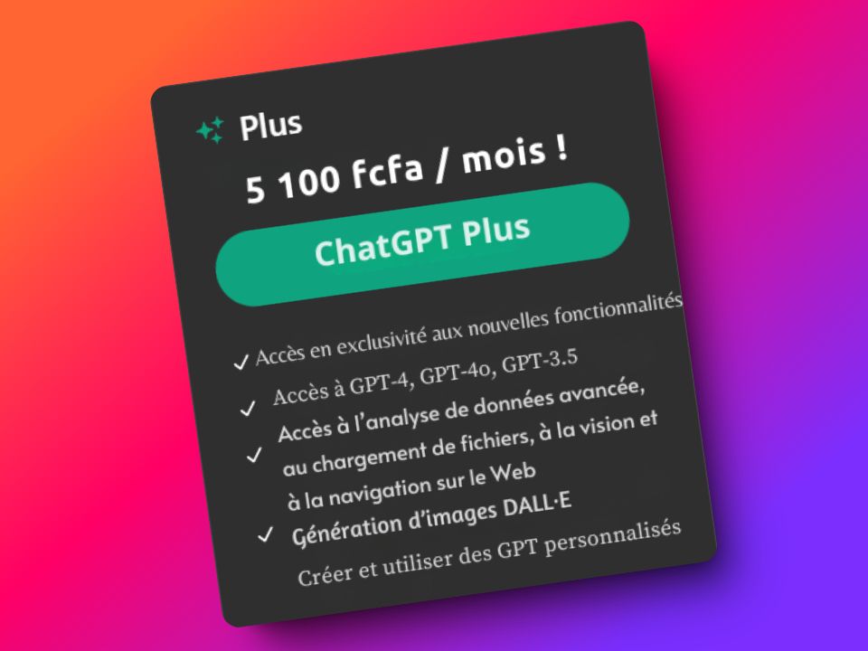 Abonnement ChatGPT Plus - Pour une Expérience Premium avec l’IA ! 💡