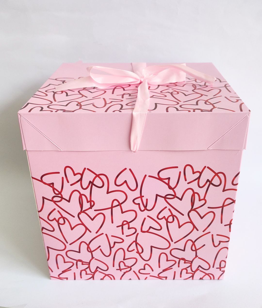 ¡Caja de regalo rosa corazón!