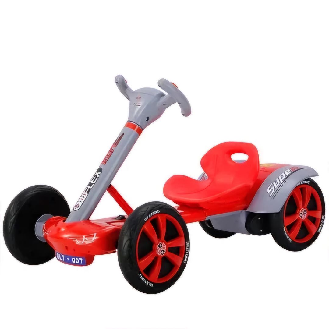 Go-kart électrique pour enfants, grande batterie, Double roue motrice, peut s'asseoir sur les quatre roues carrées, lumières extérieures