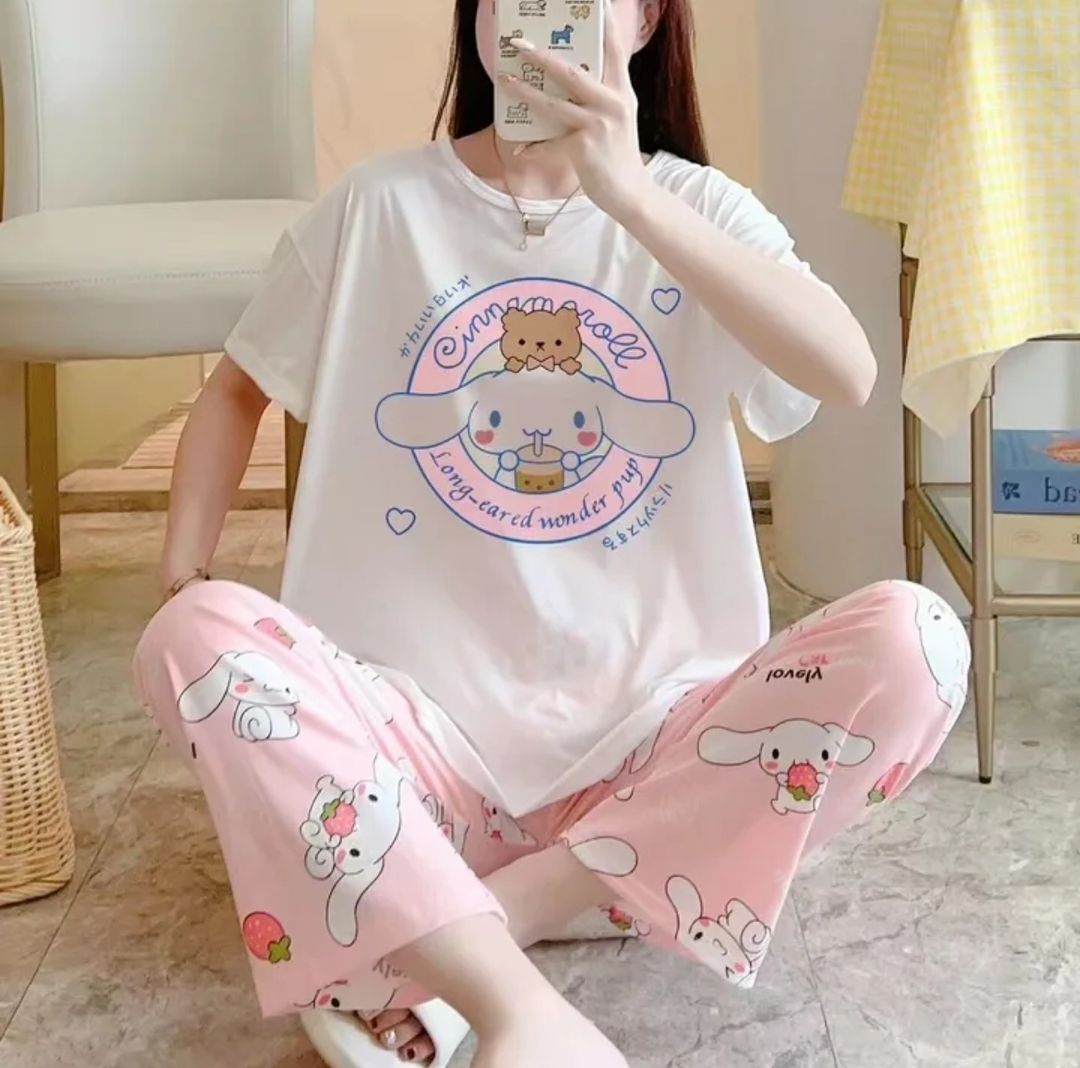 Cinnamonroll cotton pajama set