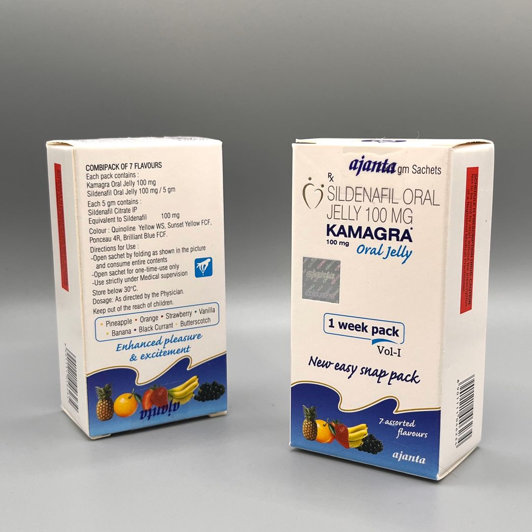 Kamagra Jelly - 7 x 100mg Sildenafil Citrate Sachets