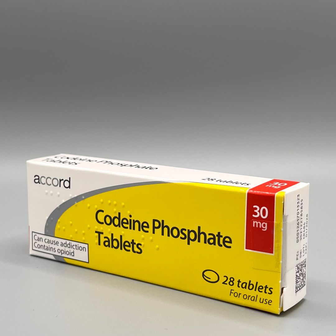 UK Codeine Phosphate -  28 x 30mg *Brand Subject To Change*