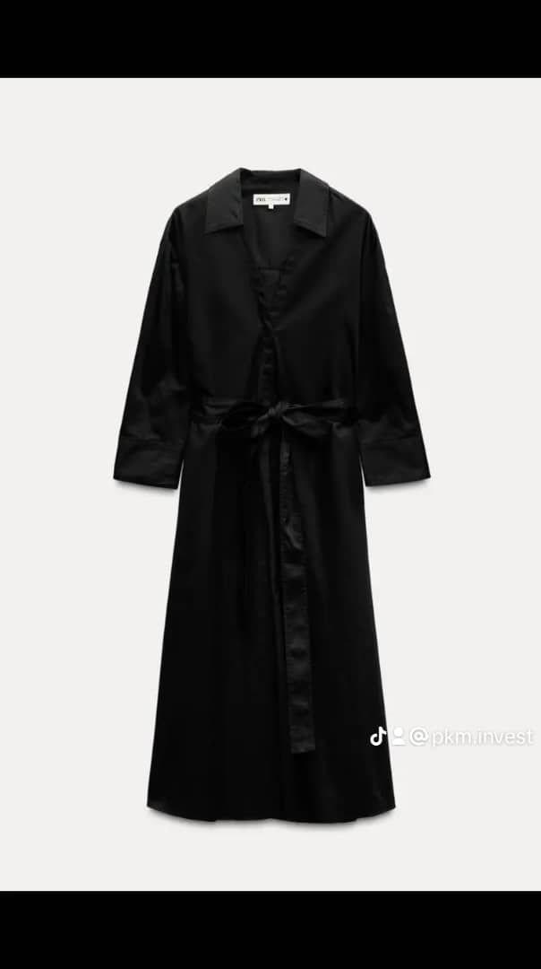 Robe noire zara