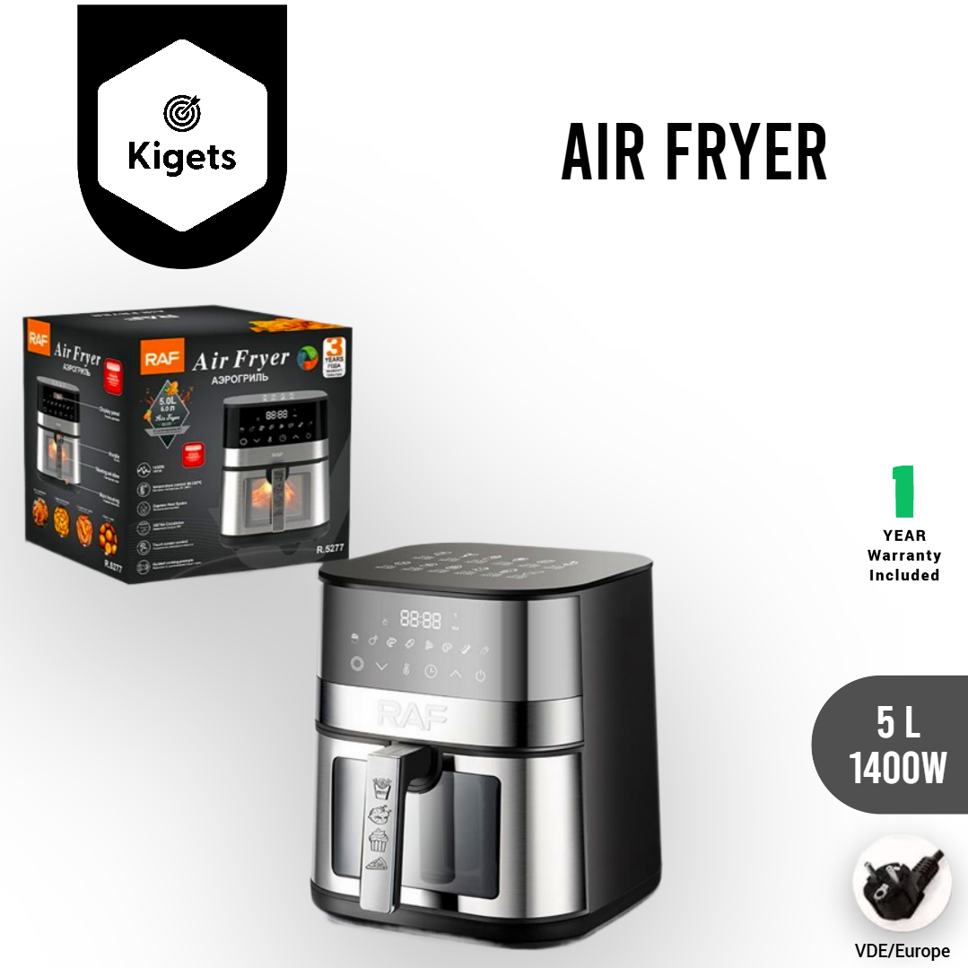 5L Digital Air Fryer with Visible Window