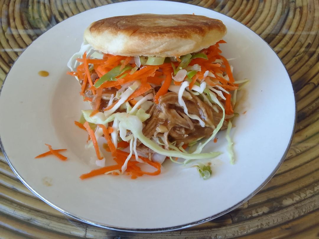 Asian Pulled Pork Roujiamo - Chinese Burger