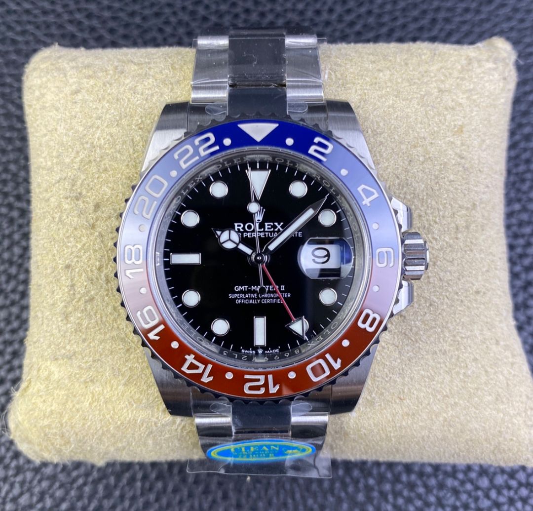 Super Clone GMT-Master II Pepsi, Stainless Steel Oyster 126710