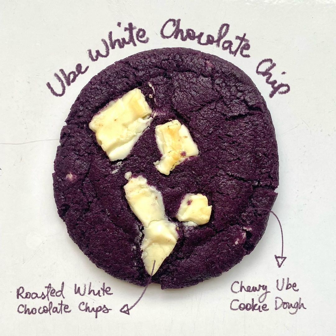 Ube White Chocolate Chip Cookie