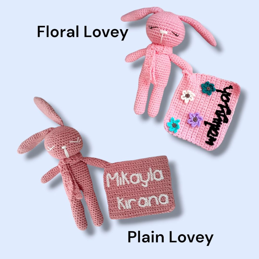 [PREORDER] Customised Name Lovey Bunny