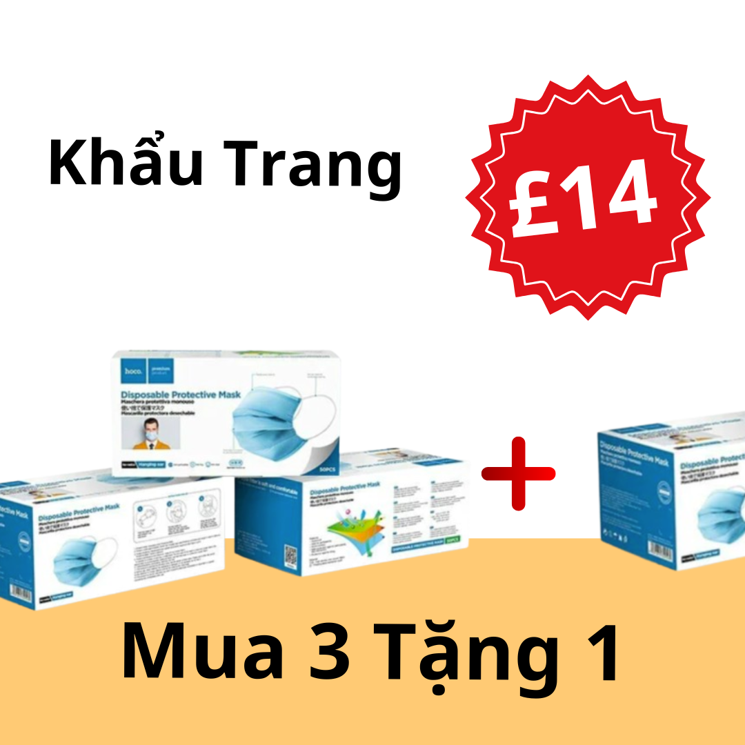 Khẩu Trang Mua 3 Tặng 1