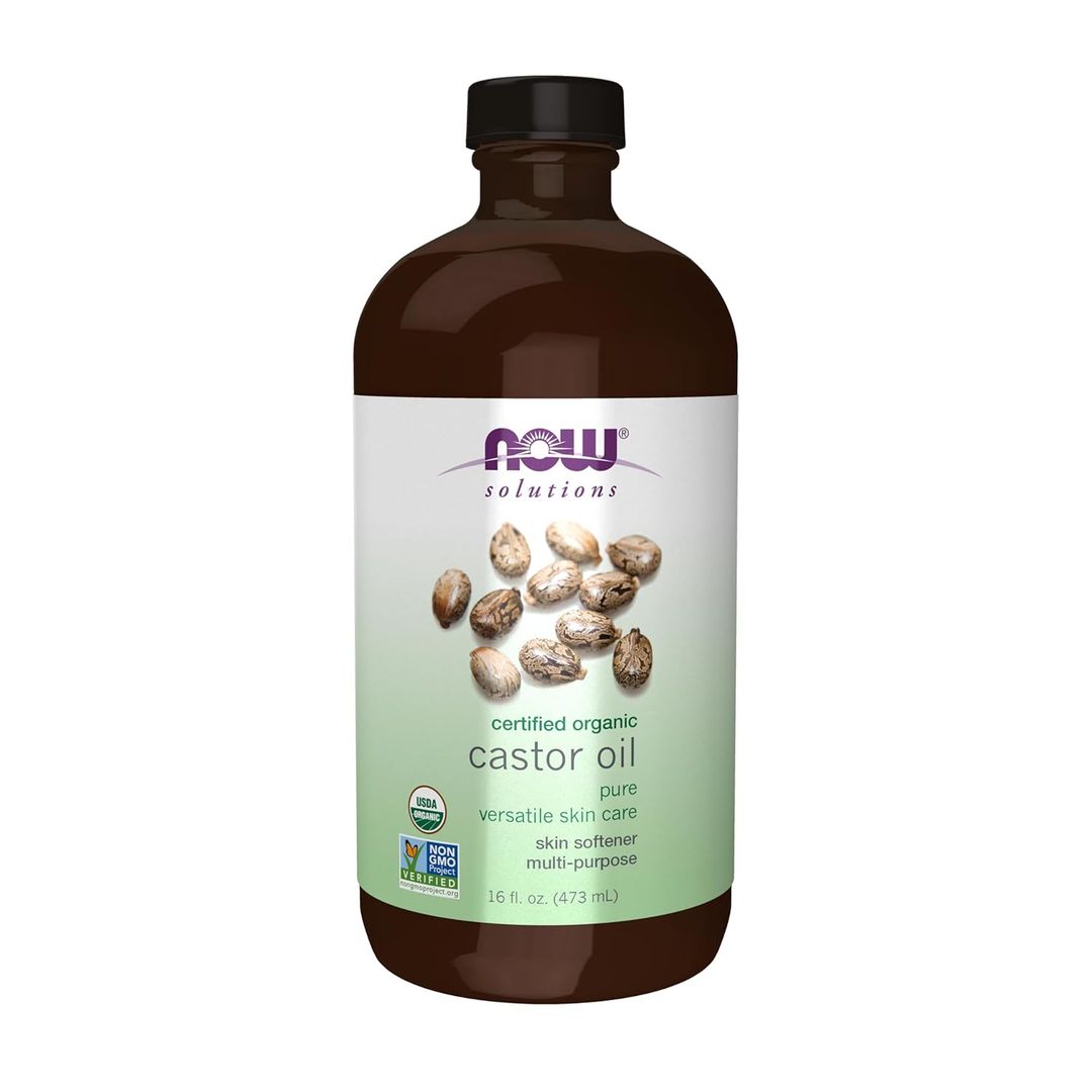 NOW ORGANIC CASTOR OIL  8 OZ