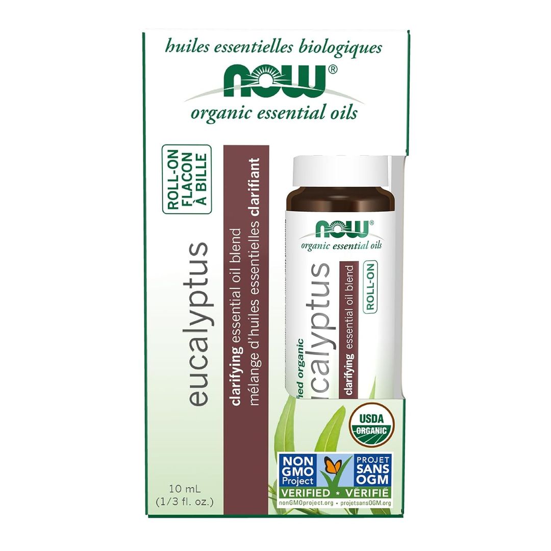 NOW ORGANIC PEPPERMINT EO ROLL-ON  10 ML