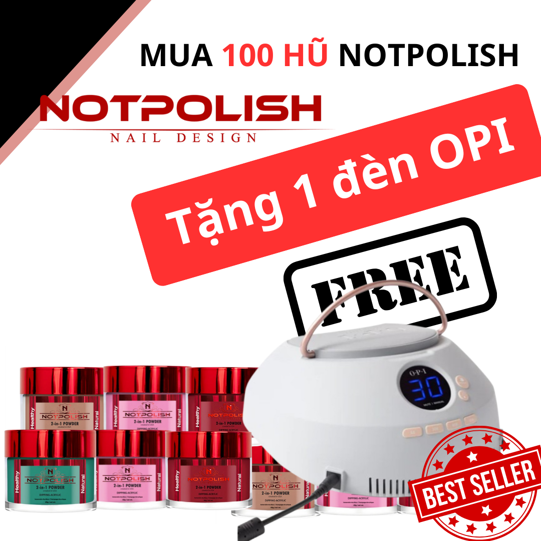 Notpolish powder mua 100 màu tặng 1 cái đèn