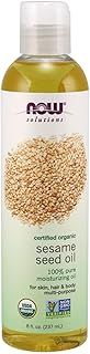 NOW ORGANIC SESAME OIL 6 x 8.45 OZ/Case ELLYNDALE