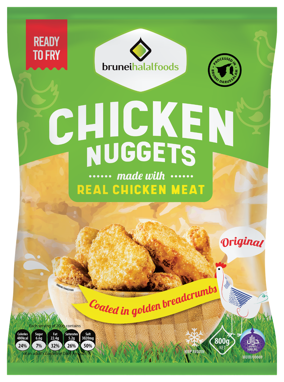 BFID Frozen Chicken Nuggets (Exp : 3 Dec 2024)