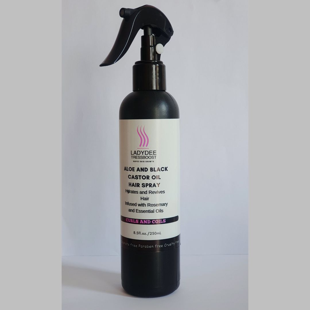 Aloe and Black Castor Oil Hair Spray